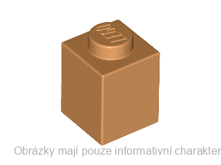3005 Medium Nougat Brick 1 x 1