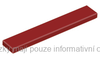 6636 Dark Red Tile 1 x 6