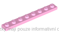 3460 Bright Pink Plate 1 x 8