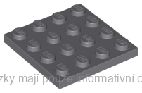 3031 Dark Bluish Gray Plate 4 x 4